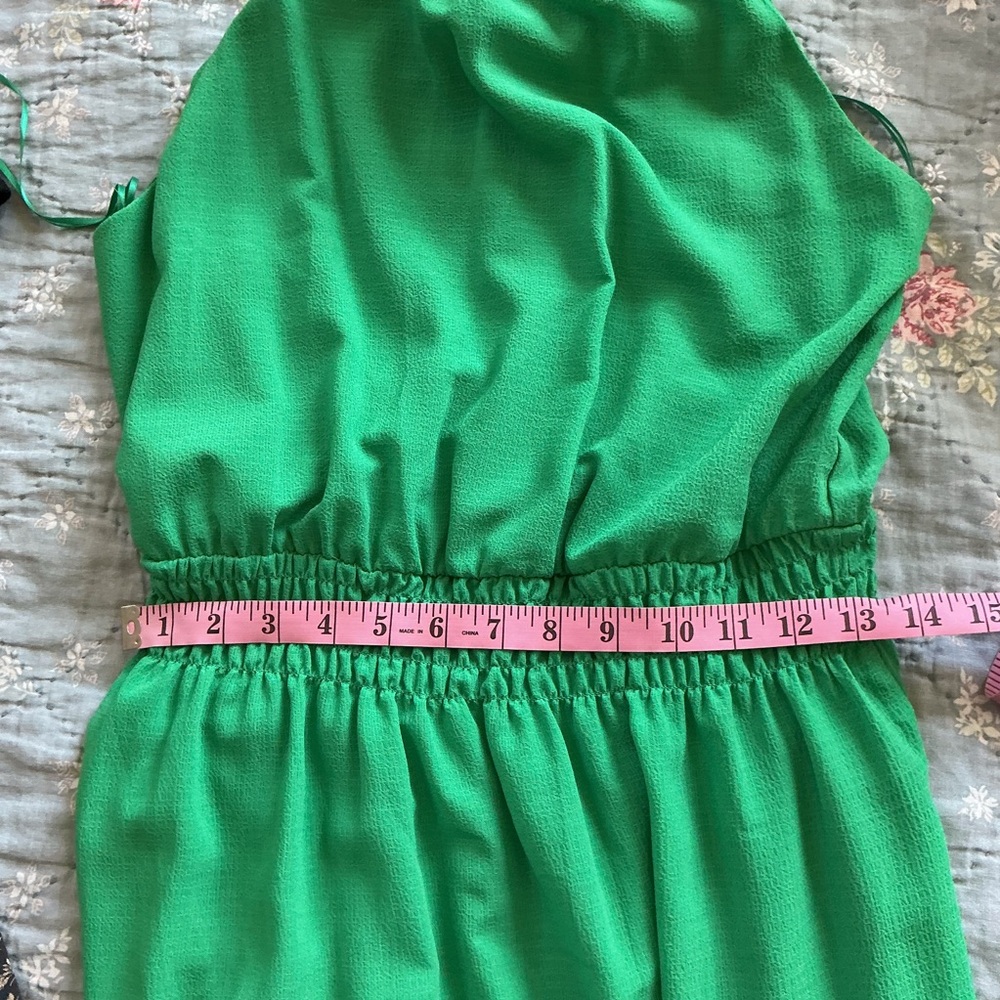 NWT Spense Summer Dress Lined Green Size 8 Women's Strap Maxi Halter Type - Picture 6 of 9